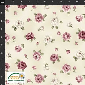 Beige and pink flowers